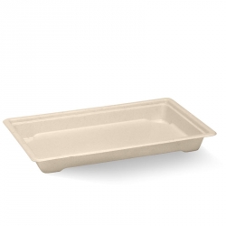 LD6104 Sushi Tray BioCane Lge 214x134mm BioPak BSTLARGE