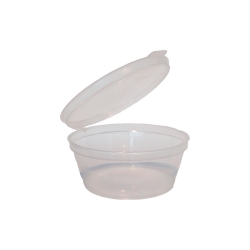 LD8131 Portion/Sauce Control Cups 2oz Clear with Hinged Lid