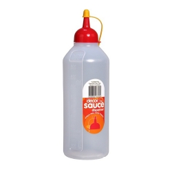 NC0010 Sauce Bottles Clear Decor 1Lt