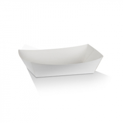 OB0154 Food Tray Large #4 White 170 x 95 x 55mm T4