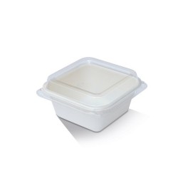 OB2150 Lunch Box Square Sugarcane 7oz 95x95x43mm TR07B