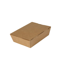 QB1155 Lunch Box X/Small Kraft PLA Lined 120x88x37mm