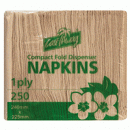 RA0025 Napkins Disp D-Fold (Compact) Natural Brown