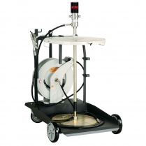 Portable Air Operated Grease Kit & Hose Reel - 180Kg