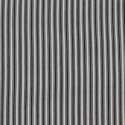 Ticking-Stripe Black Uncoated 140cm