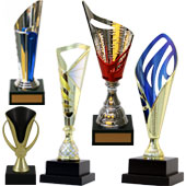 gold silver cups towers trophies