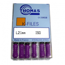 K-Files 21mm Size #10 (6 Pk)