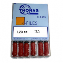 K-Files 28mm Size #25 (6 Pk)