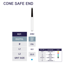 2082 Cone Safe End Diamond Bur 851/016 10pk