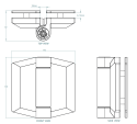 Polaris Retro Fit Soft Close Hinges - Glass to Glass