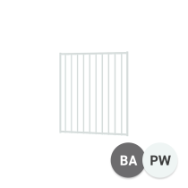 Homesafe Flat Top Gate - 970 x 1200mm - Basalt and Pearl White