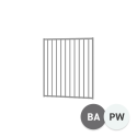 Homesafe Flat Top Gate - 970 x 1200mm - Basalt and Pearl White