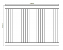PVC Full Privacy Fence Panel Dimensions