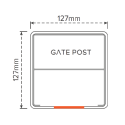 Southampton PVC - Gate Post 2500mm