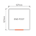 East Hampton PVC - End Post 2500mm