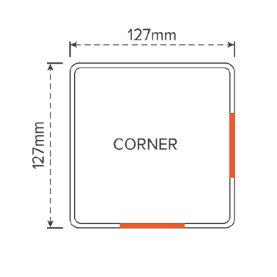 Rural PVC Fence - Corner Post 2050mm Oxworks