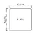 Rural PVC Fence - Blank Post 2050mm