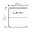 Rural PVC Fence - Gate Post 2050mm