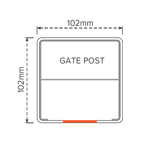 Bridgehampton PVC - Gate Post 1900mm
