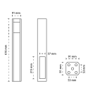 Post Base Plate Insert - 102 x 102mm (PVC)