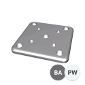 100 x 100mm Base Plate - Basalt and Pearl White