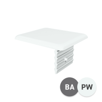 25 x 25mm Conceal Fix U-Channel Cap - Basalt and Pearl White