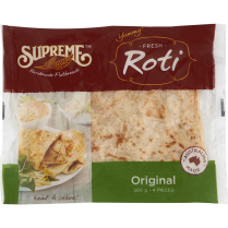 Supreme Roti Bread Original Square 500gm (4 pce)