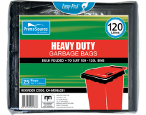 Prime Source Heavy Duty Garbage Bag 120L