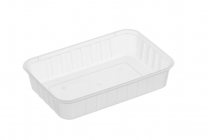 GENFAC Rectangle Container Ribbed 50x500ml