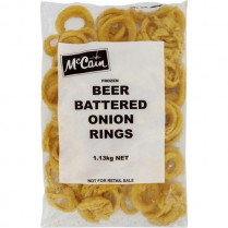 McCains Onion Rings Beer Battered 1.3kg