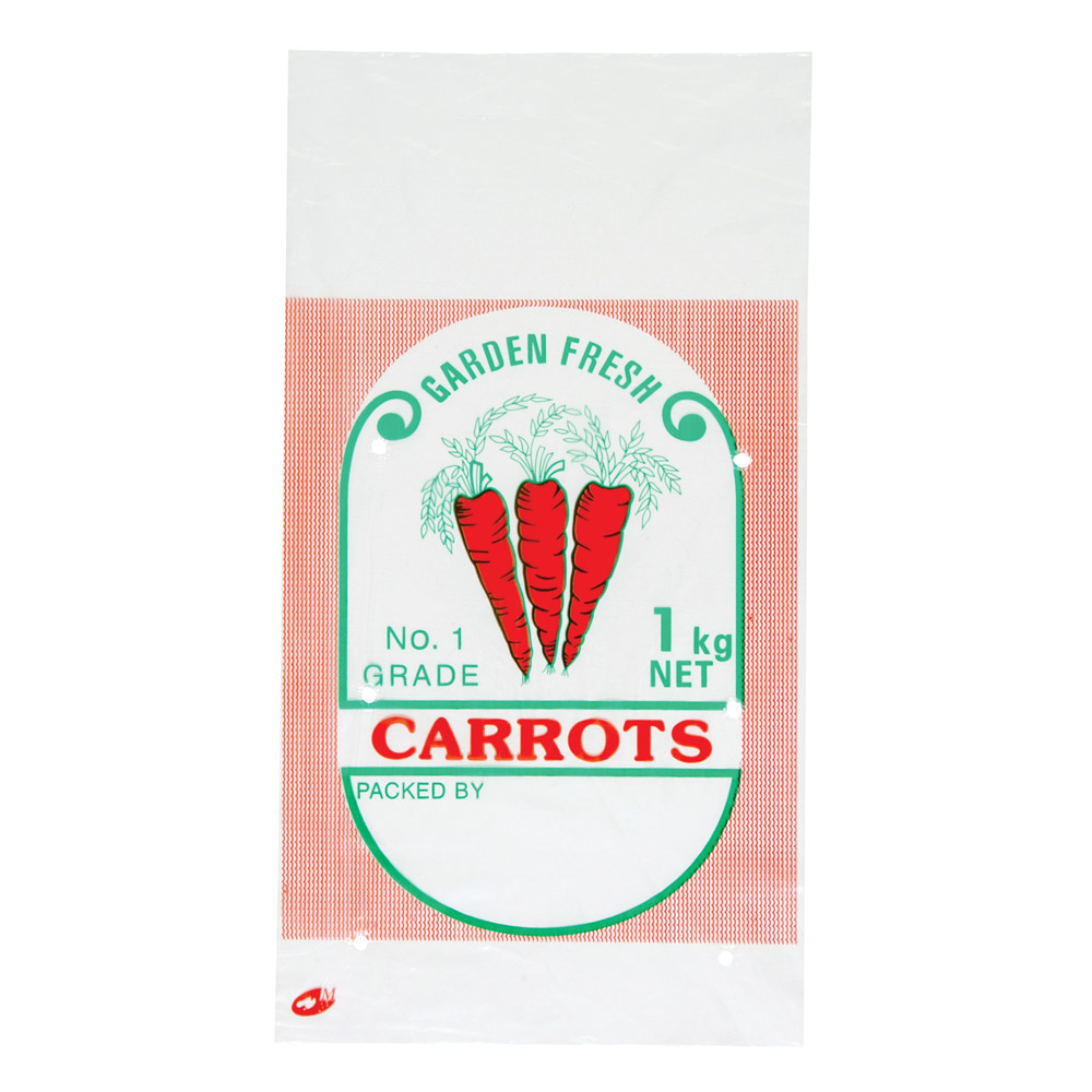 Download 1Kg 'Carrot' Fresh Produce Plastic Bag - Product Details