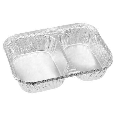 2 cavity foil tray individual meals