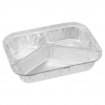 600mL 3 Cavity Foil Meal Tray