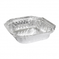 270mL Takeaway Small Shallow Foil Tray Square
