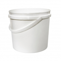 5L Secure Food Storage Bucket with Handle White