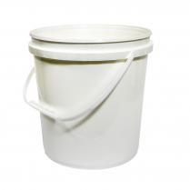 10L Secure Food Storage Bucket with Handle White