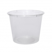 650mL Round Takeaway Plastic Container C25