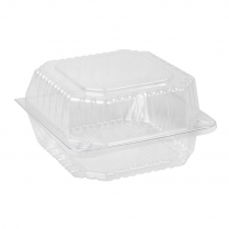 Round Roll Pack Hinged Lid Container