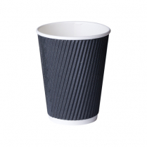 12oz/365mL ComfyTouch Triple Wall Coffee Cup Black