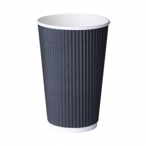 16oz/475mL ComfyTouch Triple Wall Coffee Cup Black