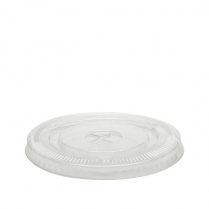 12oz Clarity Clear Takeaway Cup Lid Flat