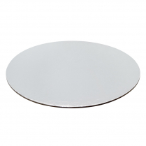 9" Round Cake Foil Board Silver
