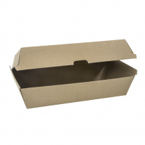 Compostable Kraft Board Large Snack Box Brown