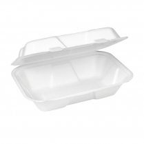 9x6" Compostable Snack Box Clamshell Bagasse