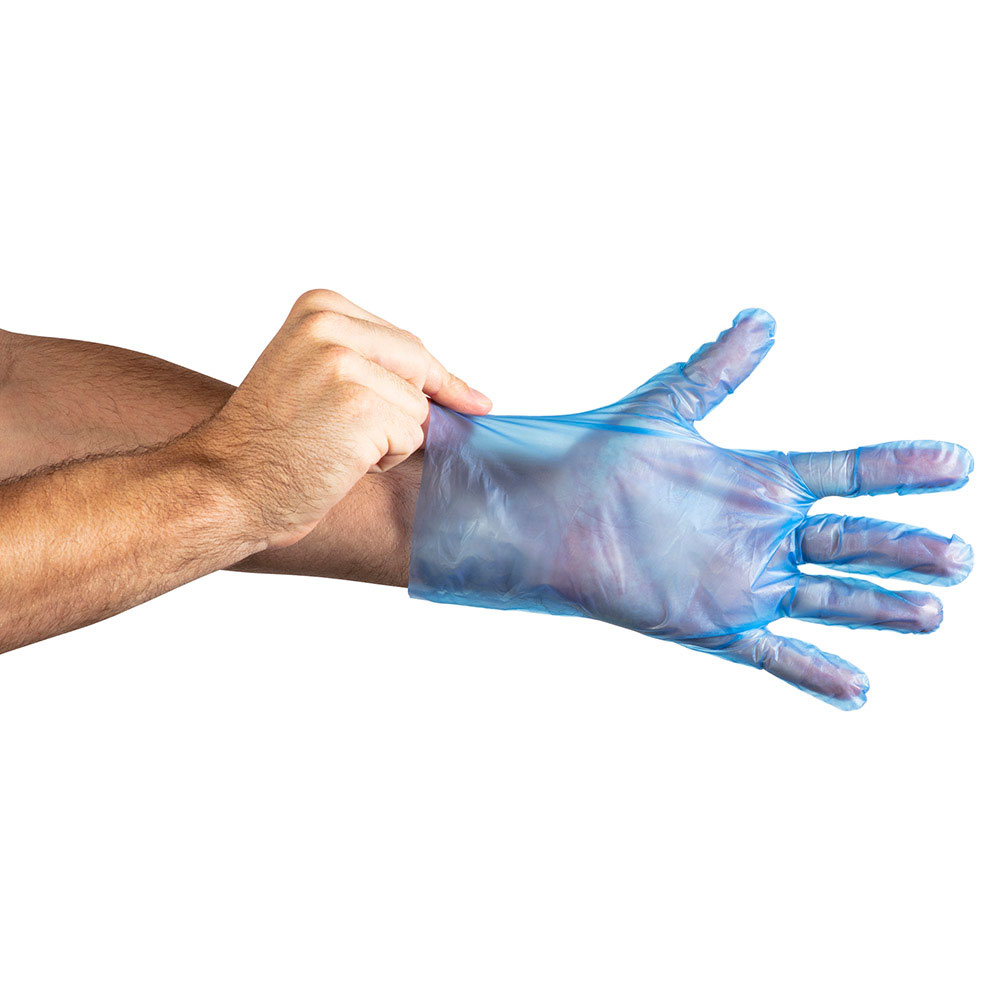 Small TPE Powder Free Glove Blue