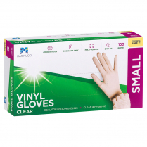 Vinyl Glove Clear P/F Small