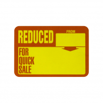 Label 'REDUCED FOR QUICK SALE'
