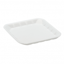 5x5" Foam Produce Tray White