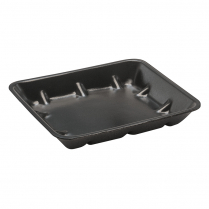 8x7" Deep Foam Produce Tray Black