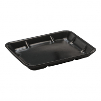 9x7" Deep Foam Produce Tray Black